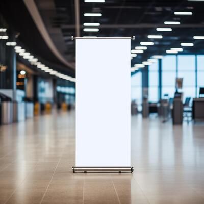 Roll-up expozițional — imagine demonstrativă